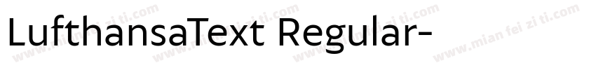 LufthansaText Regular字体转换